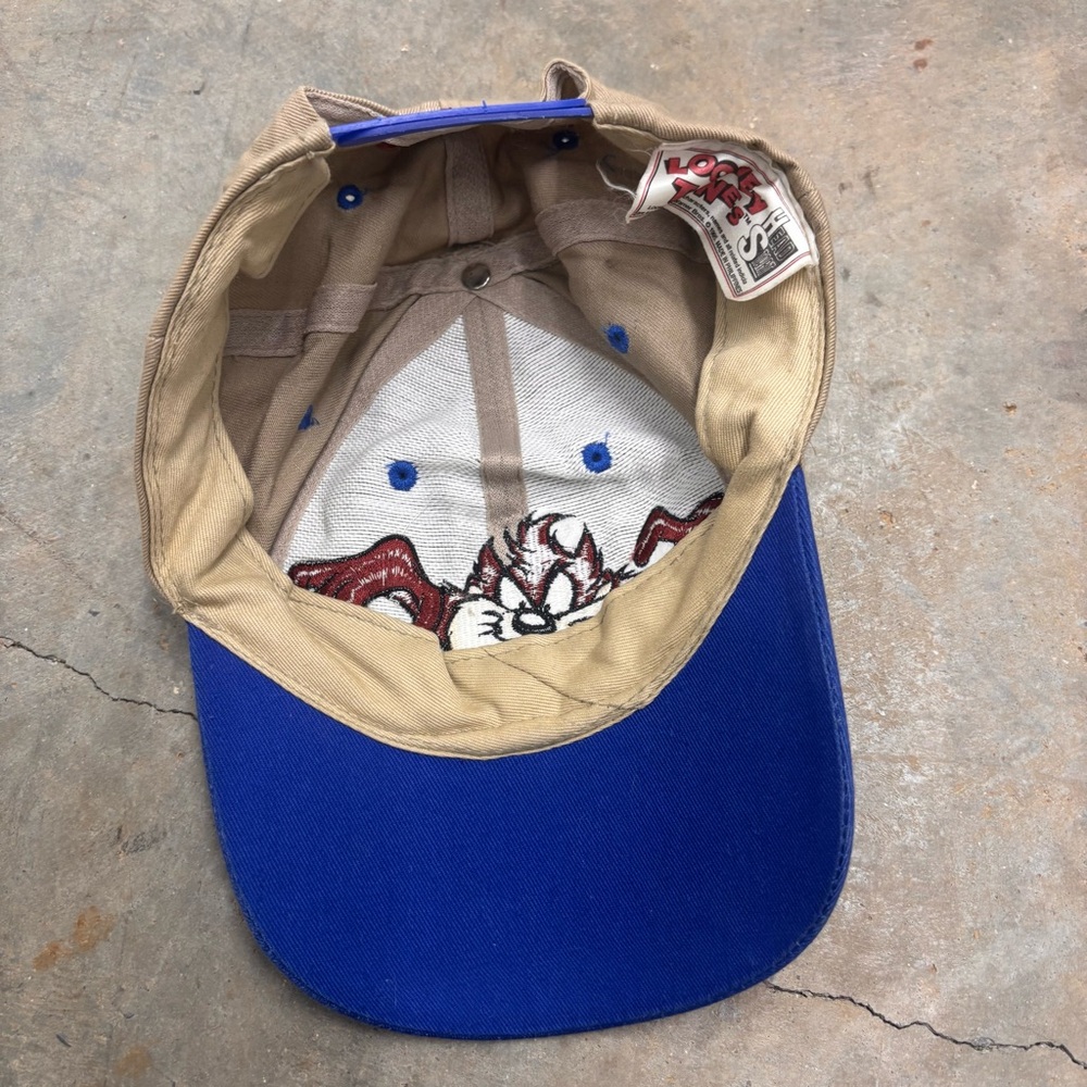 Vintage 1995 Taz Tasmanian Devil Looney Tunes Snapback Hat Head Start 90s Cap - Picture 6 of 6